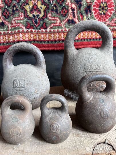 Гири фунтовые старинные весовые