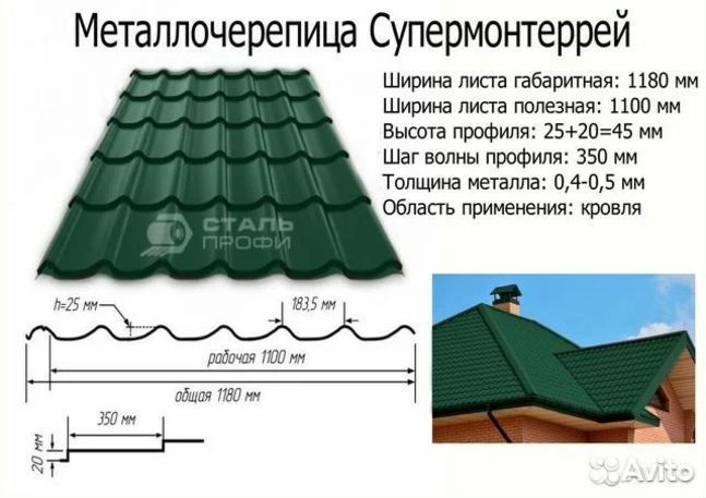 Металлочерепица супермонтеррей и каскад