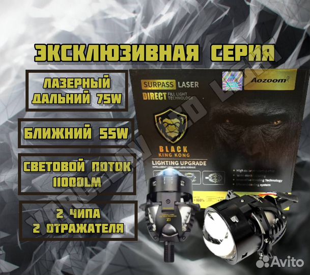 Светодиодные линзы Aozoom Black King Kong Z1