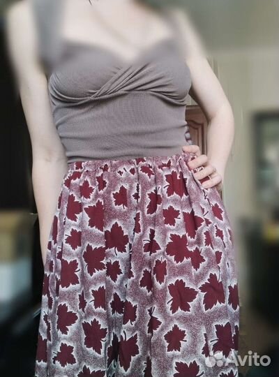 Юбка макси хлопок винтаж