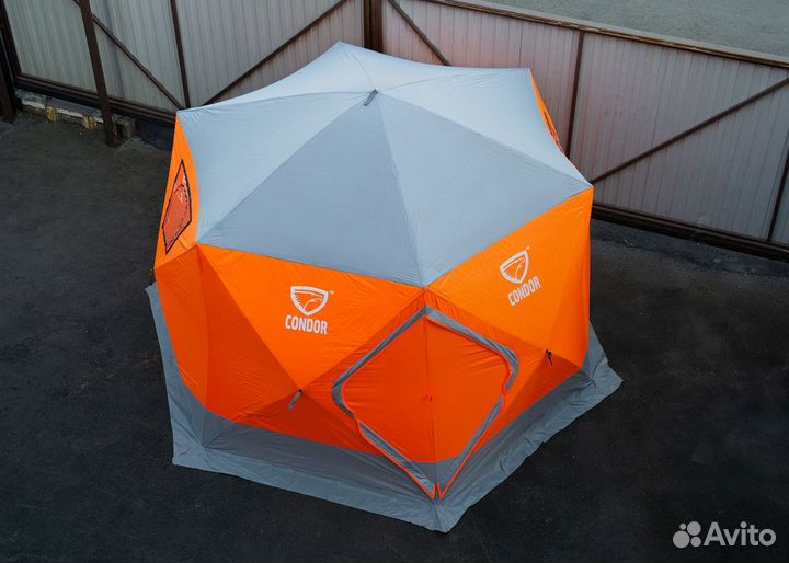 Зимняя палатка куб Кондор 3.6*3.2*2.2м утеплённая
