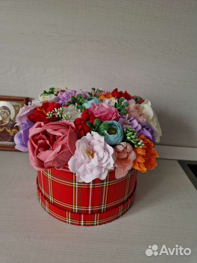 Букет цветов из мыла