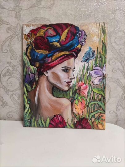 Картина акрилом на холсте