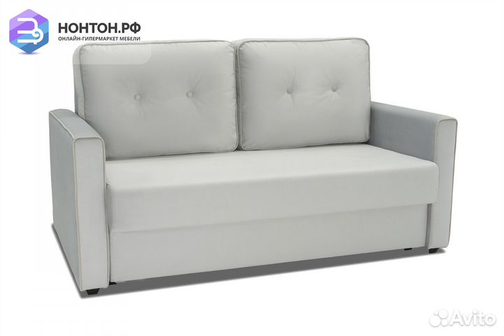 Диван еврокнижка Леон серый