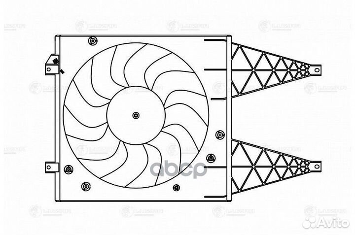 Э/вентилятор охл. LFK1805 luzar