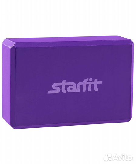 Блок для йоги FA-101 EVA, фиолетовый Starfit