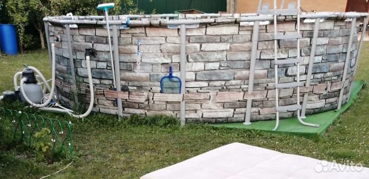 Каркасный бассейн бу круглый