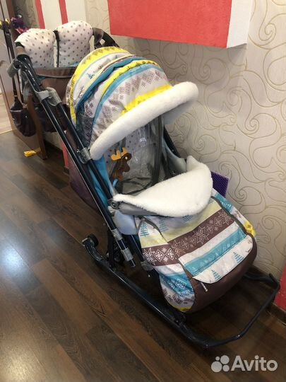 Коляска санки