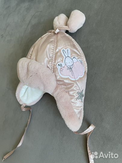 Шапочка для новорожденного зима