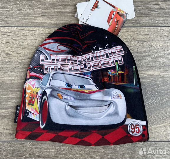 Шапка для мальчика 48-50,52-54 Тачки Новая