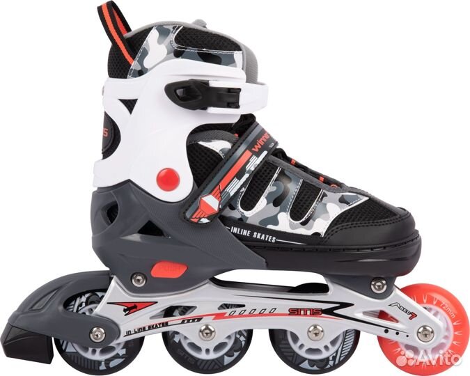 Ролики sitis Winner Black-White-Grey Gel242