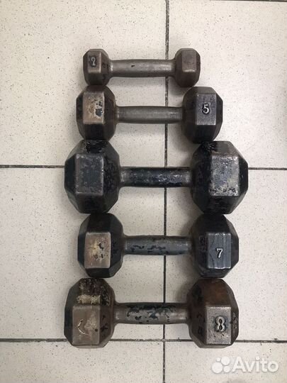 Гантельный ряд 1-10 бу