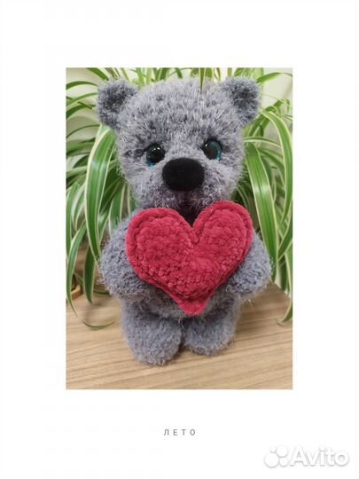 Вязаный Мишка Тедди ручная работа