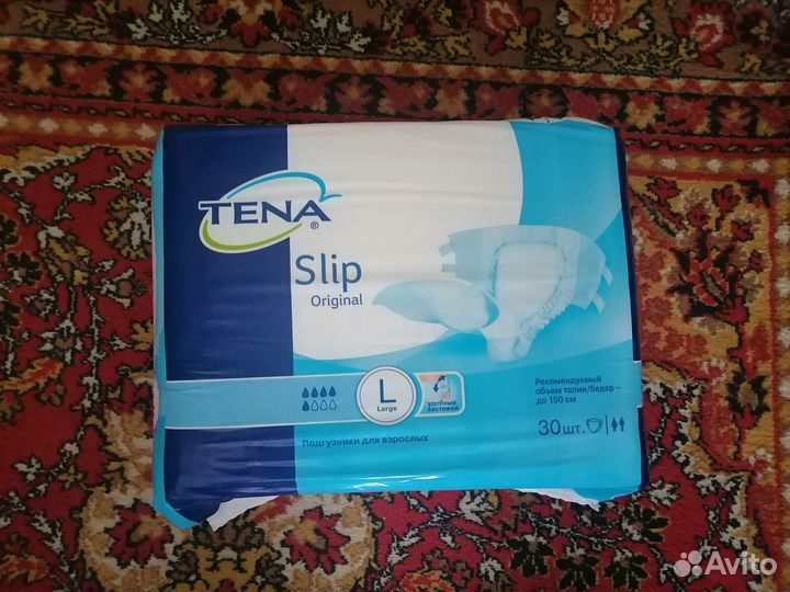Памперсы для взрослых tena, размер L, 30 штук