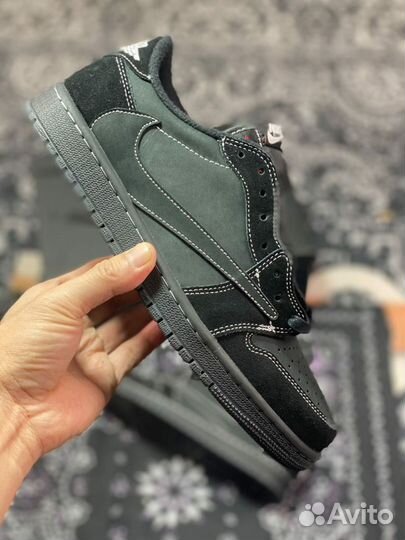 Кроссовки Nike x Travis Scott aj1 black phantom