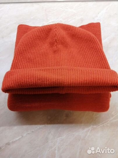 Комплект шарф и шапка бини