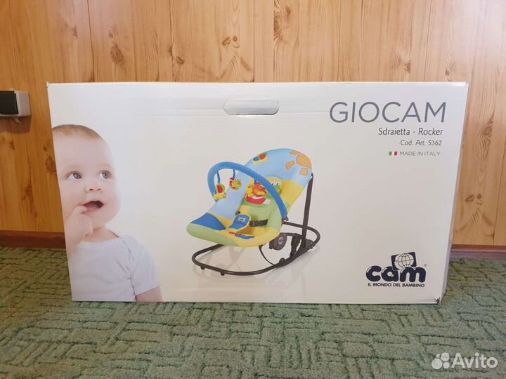 Шезлонг качель CAM Giocam кролик новый