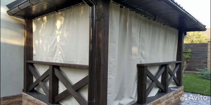 Шторы для беседок из легкой ткани