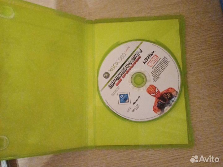 Диск для xbox 360 spider man web of shadow