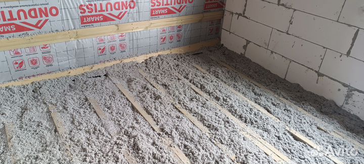 Утепление эковатой