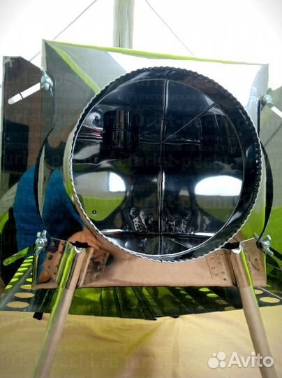 Дровяная печь Пошехонка Средняя на 30 л. c 3Д экра