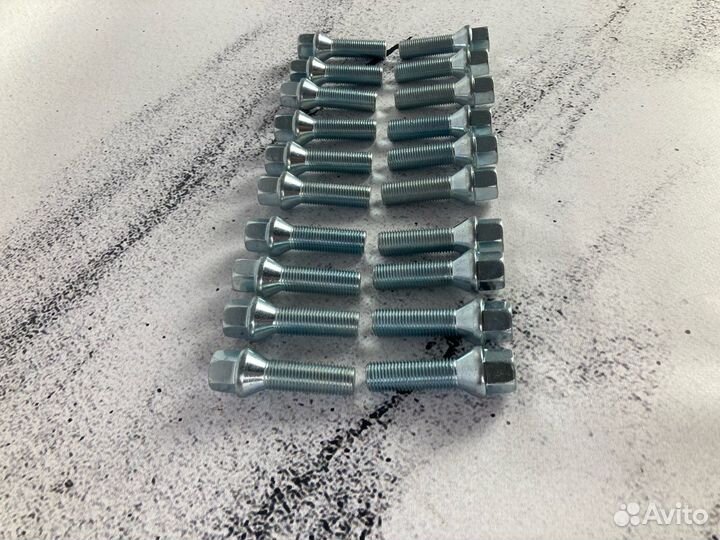 Болт колёсный М14x1.5x40 цинк конус, ключ 17