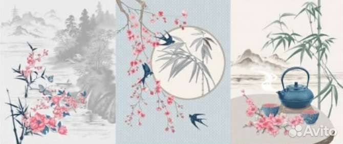 Набор кухонных полотенец из рогожки