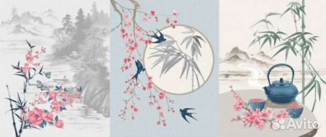 Набор кухонных полотенец из рогожки