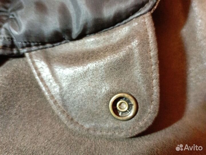 Зимний Жилет Кожа Дубленая Made in Italy US XXL