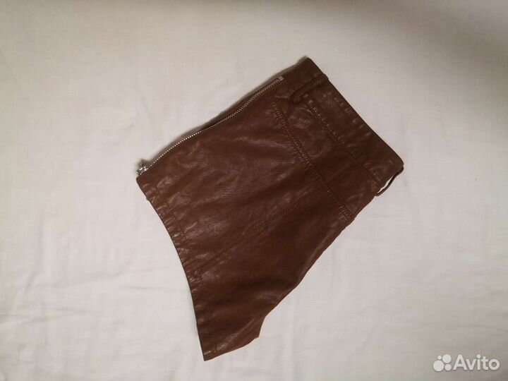 Шорты женские кожаные