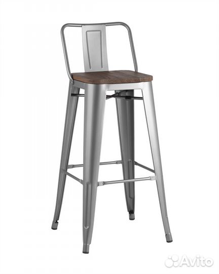 Стул барный S tolix wood со спинкой