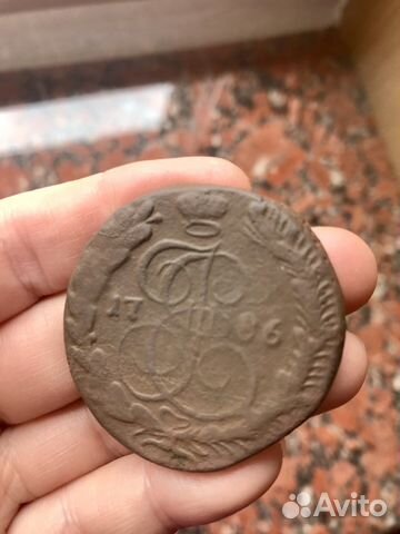 Монеты 5 копеек Екатерины 2 - 1786 км