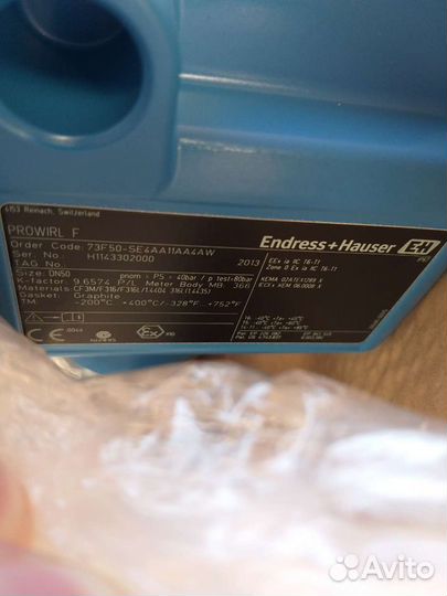 Расходомеры Endress Hauser prowirl73F/72F