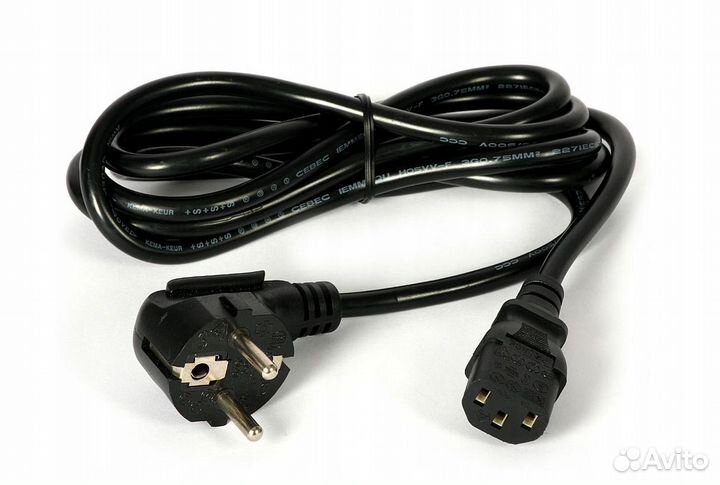 Кабель питания с13 сечение 3x1,5мм длина 1,5 метра