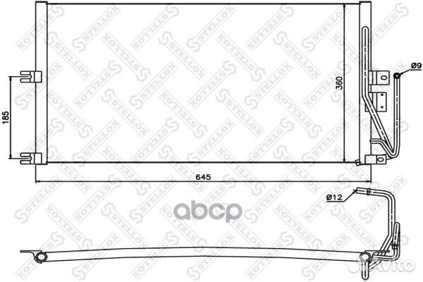 10-45194-SX радиатор конд Opel Vectra all 99
