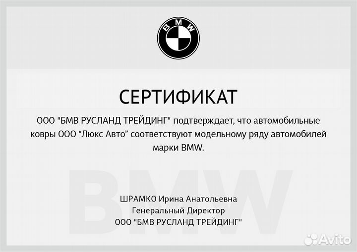 3D Коврики BMW из Экокожи