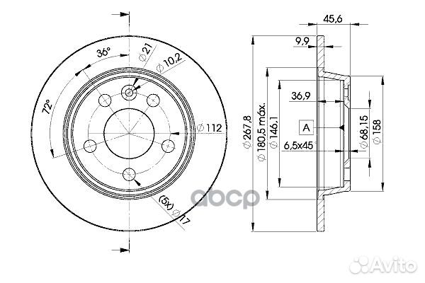 Диск тормозной 78bd1094 Icer