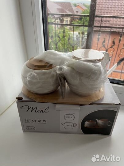 Набор банок для специй чайник сахарница подарочный