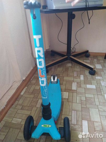 Самокат детский трехколесный trolo