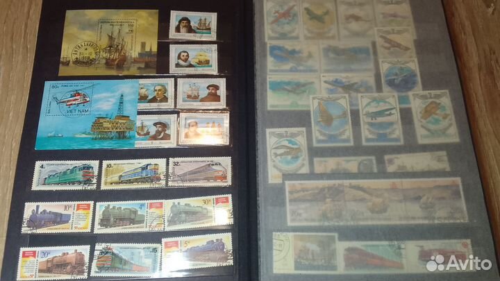 Марки. 355шт. Техника