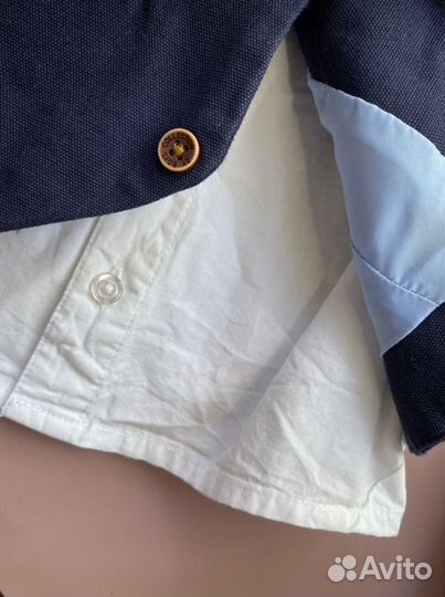 Комплект рубашка жилет и бабочка на 1 годик