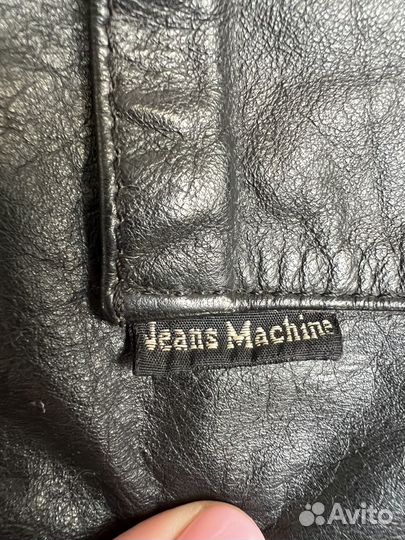 Jeans Machine кожаная куртка мужская 48/50