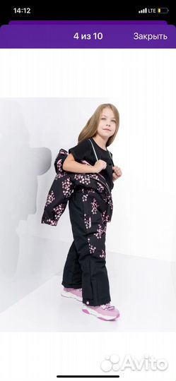 Зимний комбинезон для девочки 116