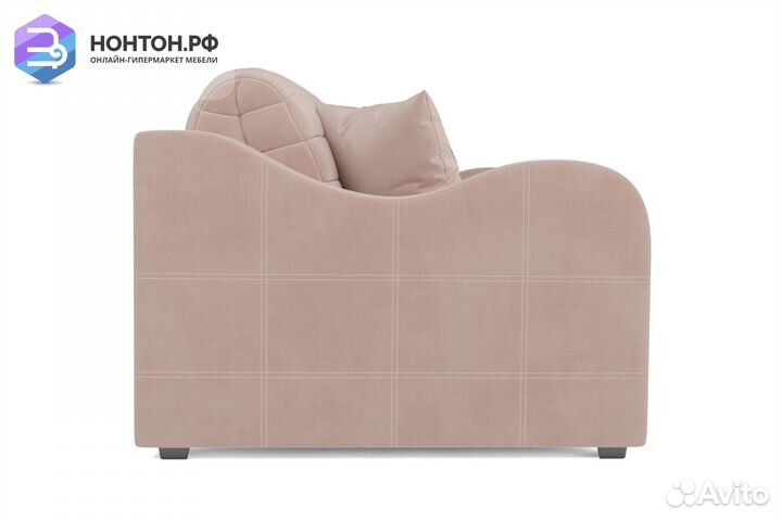 Диван аккордеон Барон №4 микровельвет бежевый