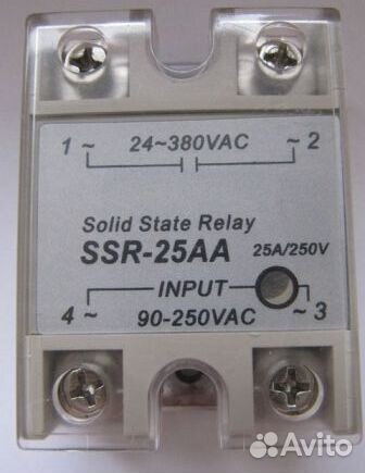 SSR 25 AA однофазное твердотельное реле