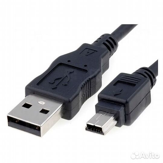 Новый кабель провод шнур USB А-miniUSB 1.8м,феррит