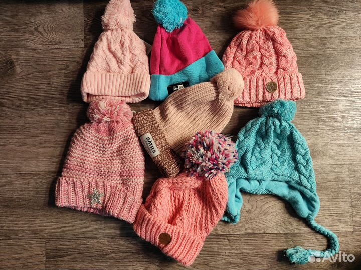Шапки женские, детские новые