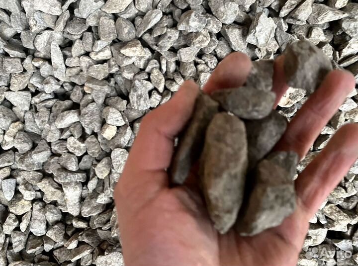 Щебень, Песок