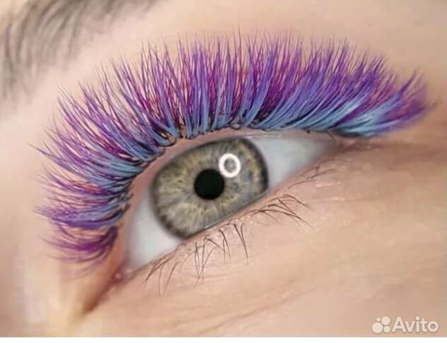 Реснички цветные