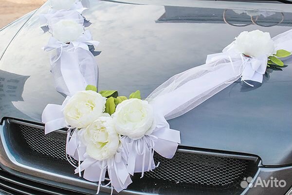 Свадебные украшения для автомобиля (машины)